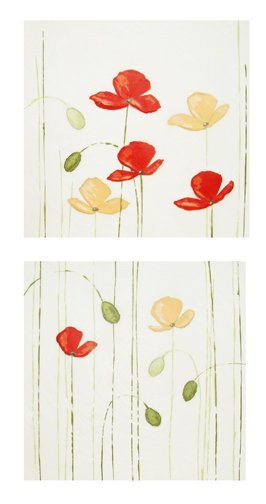 red poppies