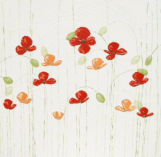 red poppies