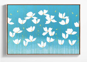 white poppies
