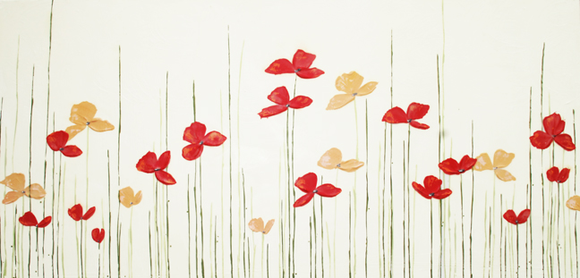 red blossoms